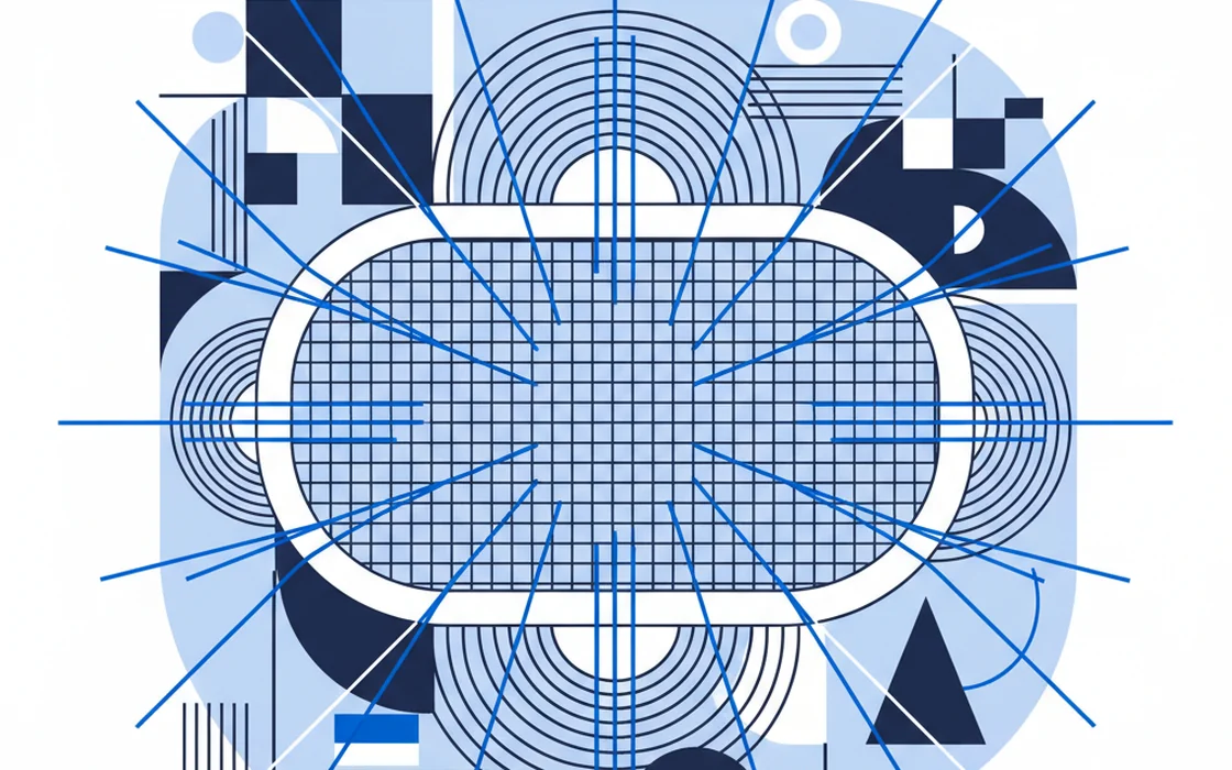 Abstract illustration: a sealed container where every line from outside stops at its wall